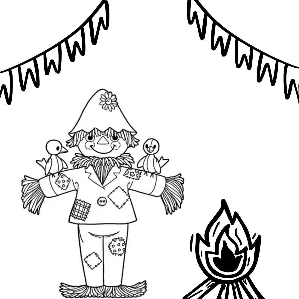 ideias criativas desenho fogueira junina