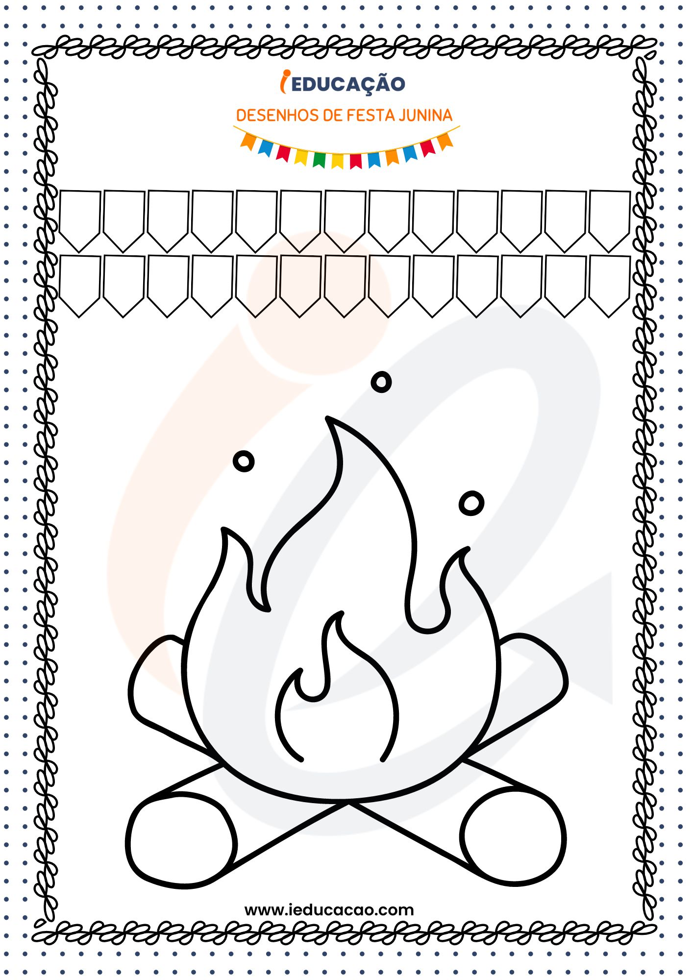 recursos gratuitos para desenho fogueira junina