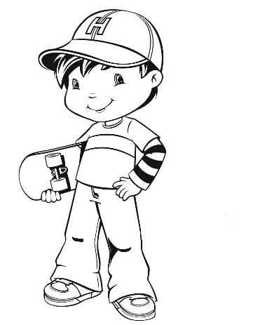 desenho menino para imprimir