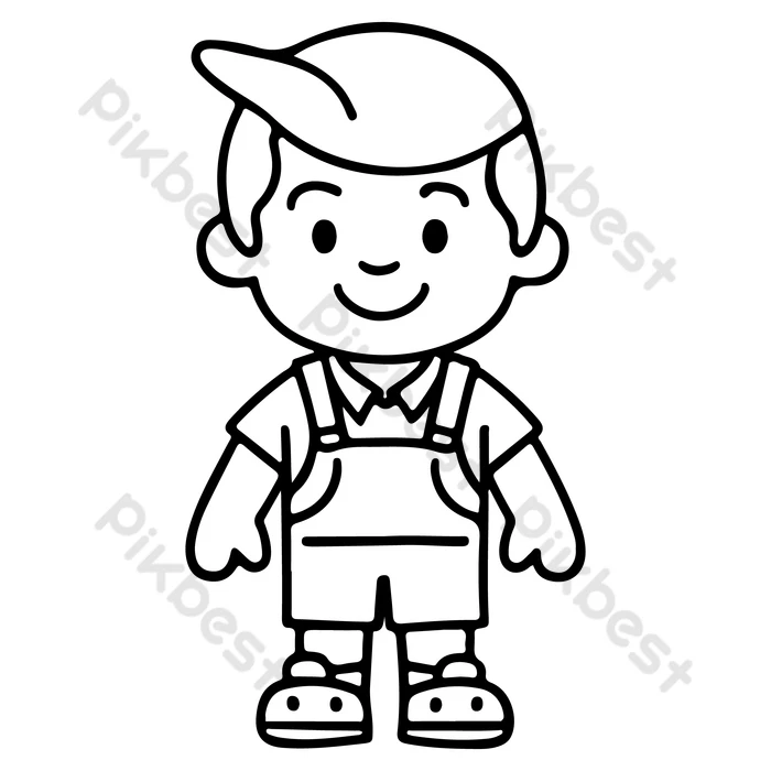 desenho menino para imprimir