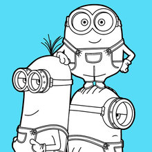 minions para colorir e imprimir grátis