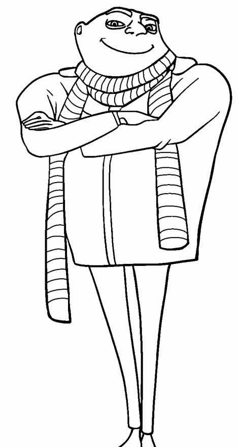 desenhos minions simples para colorir