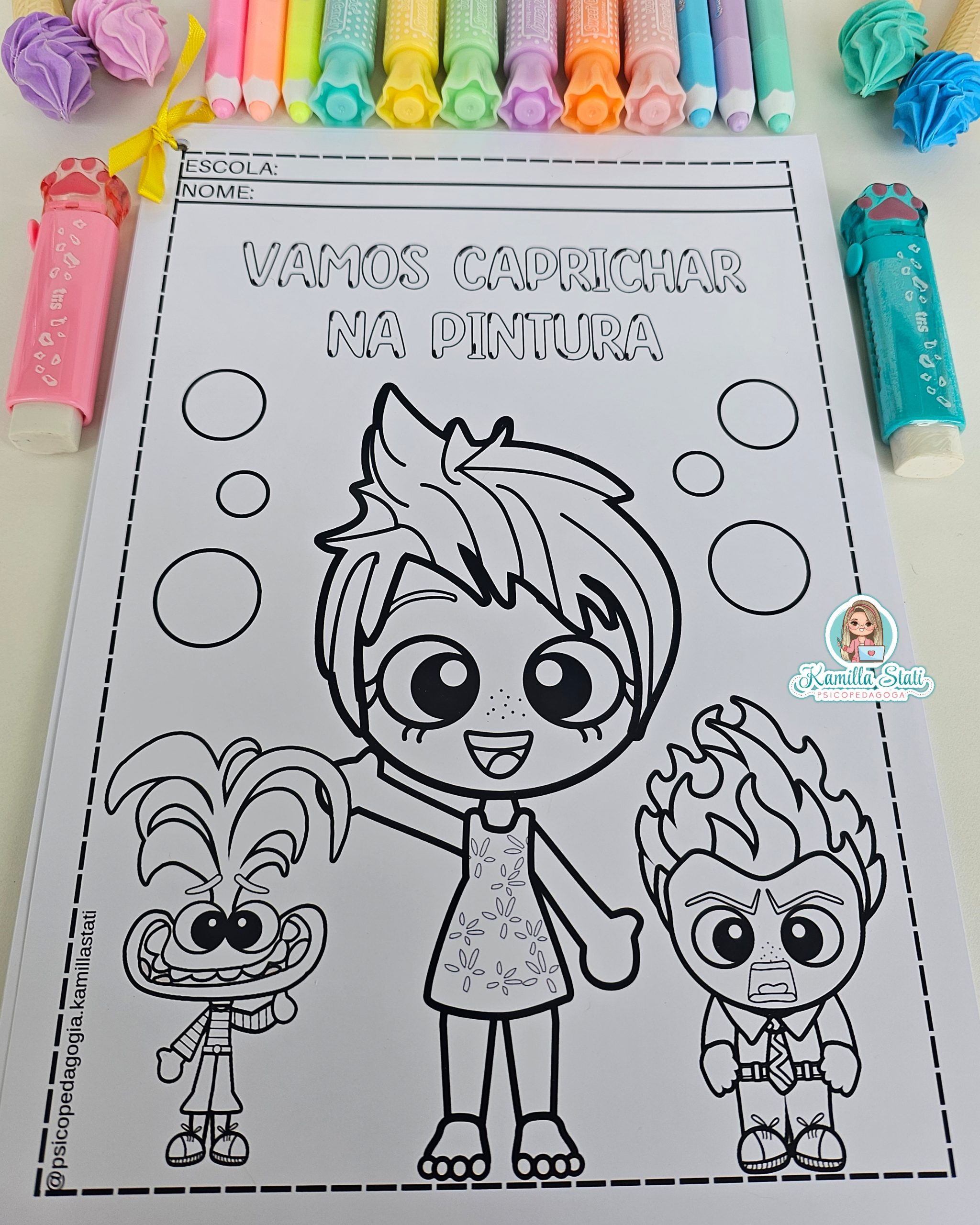desenhos das emoções Divertida Mente