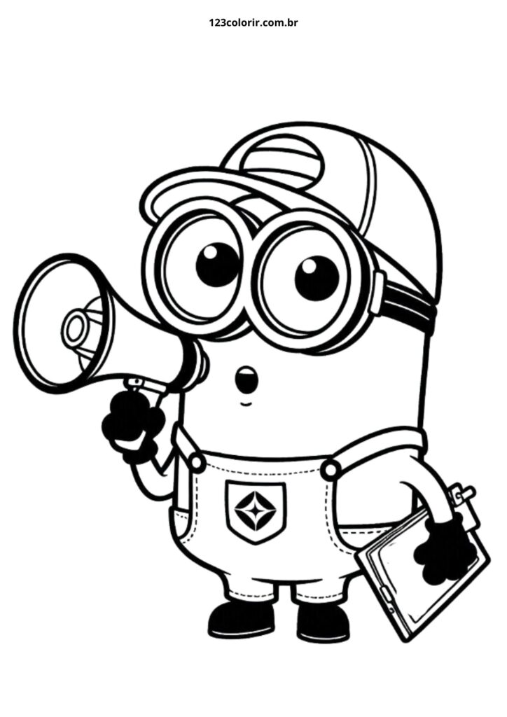 minions para imprimir e colorir