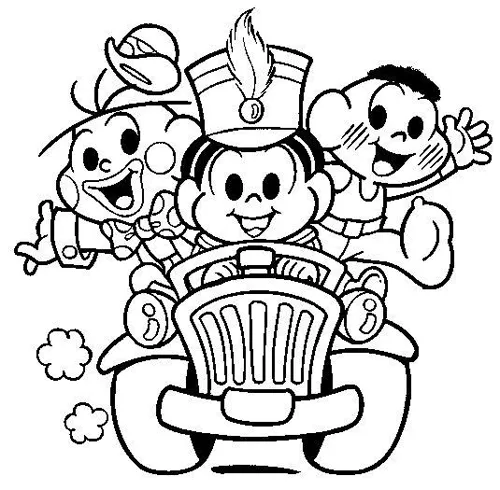 desenhos turma da monica para colorir e imprimir grátis