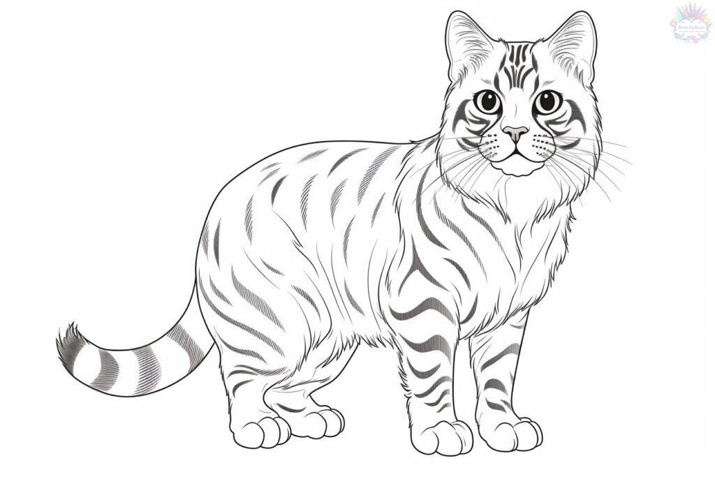 melhores desenhos de gato para colorir