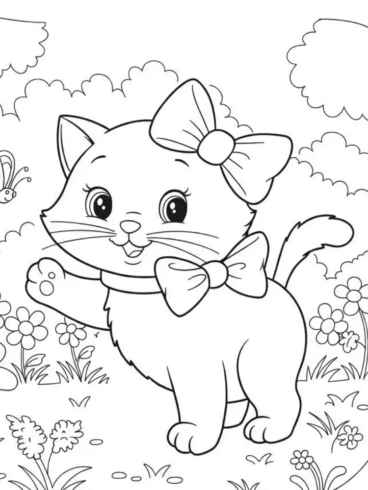 desenho para colorir gato