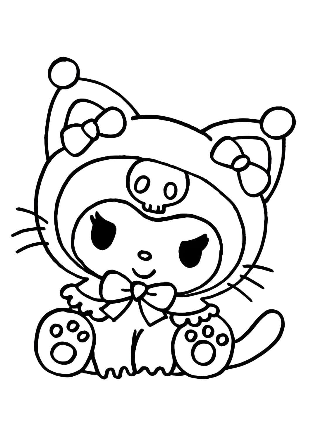 desenho de gato para colorir vs pintura digital