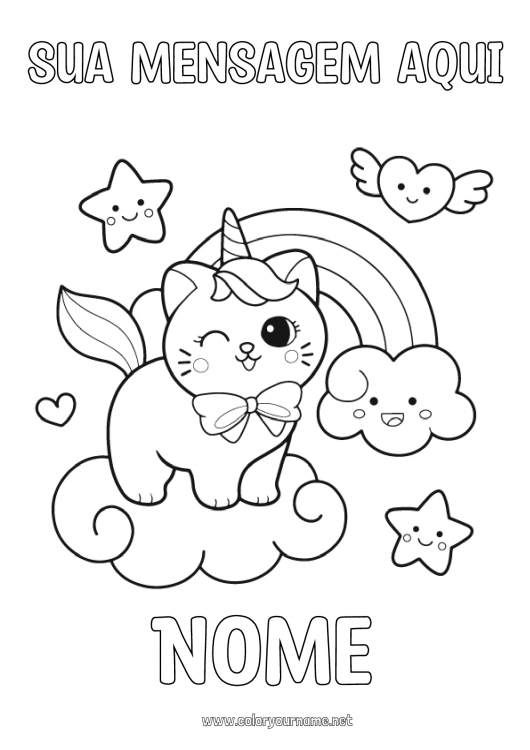desenho para colorir gato