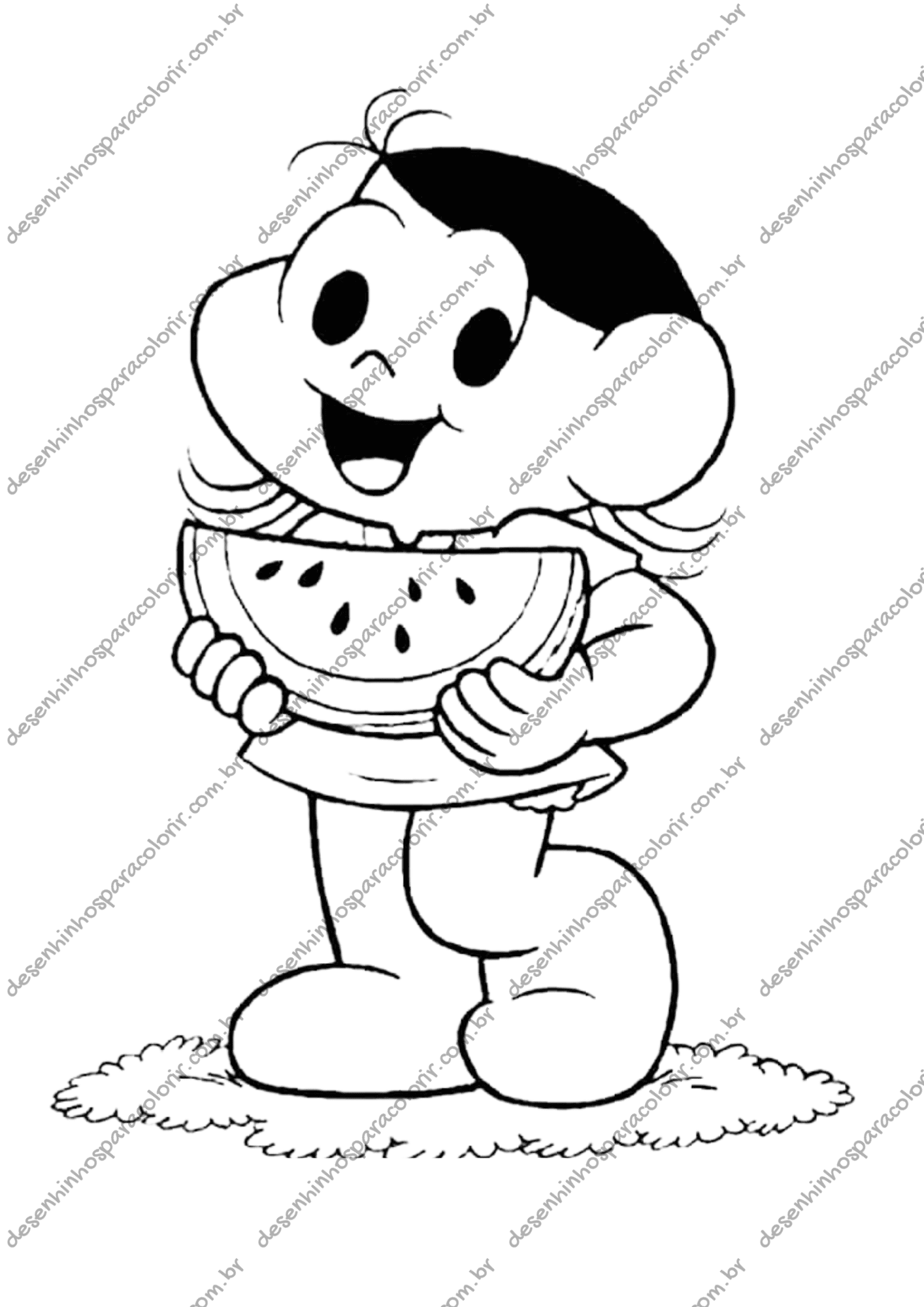 desenho para colorir menino