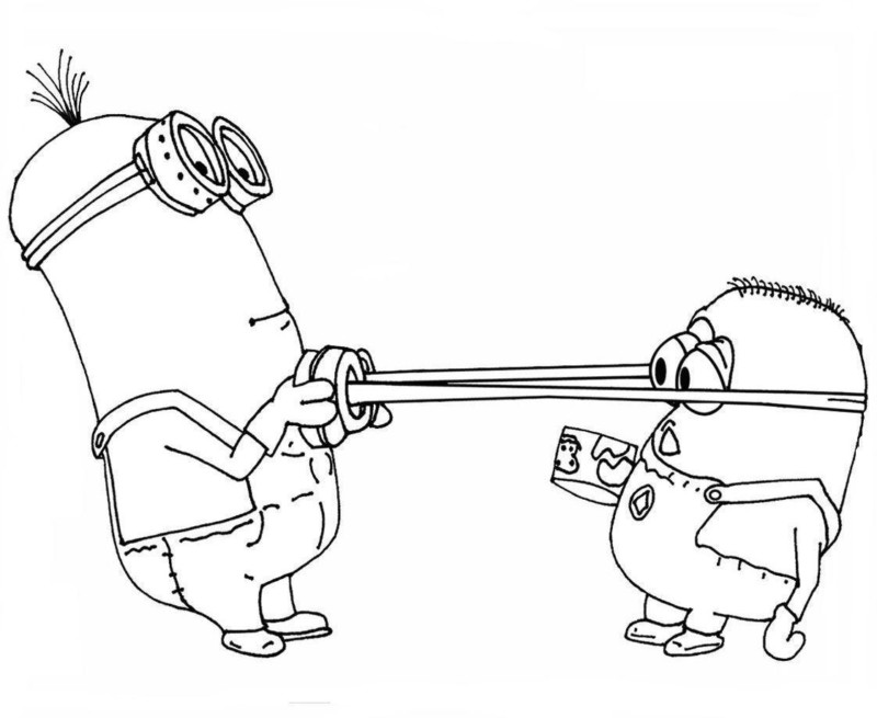 minions para colorir online