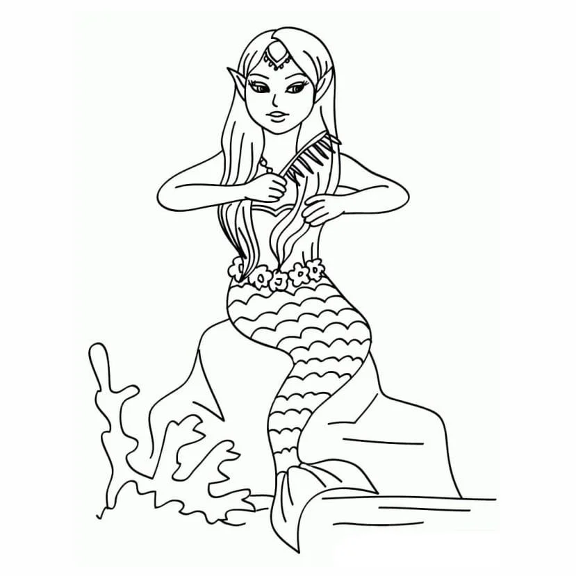 erros comuns ao colorir desenhos de sereia