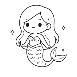 desenho de sereia vs desenho de unicórnio para colorir