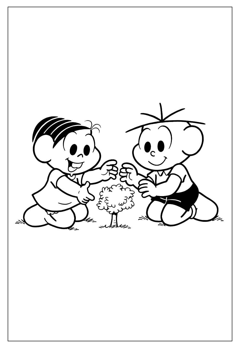 desenho turma da monica para imprimir