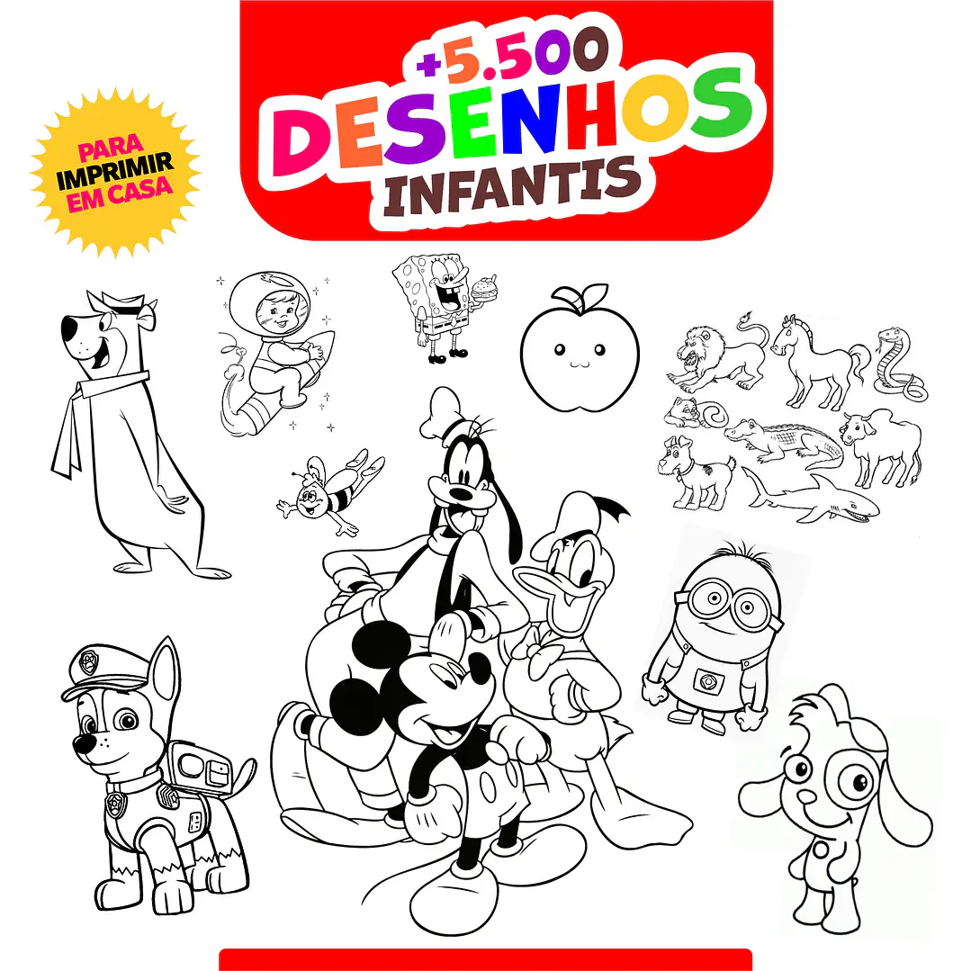 desenho para copiar para crianças pequenas