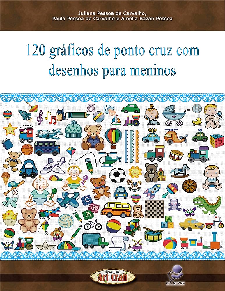 desenho ponto cruz infantil masculino carro