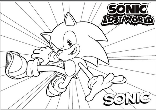 sonic vs eggman para colorir
