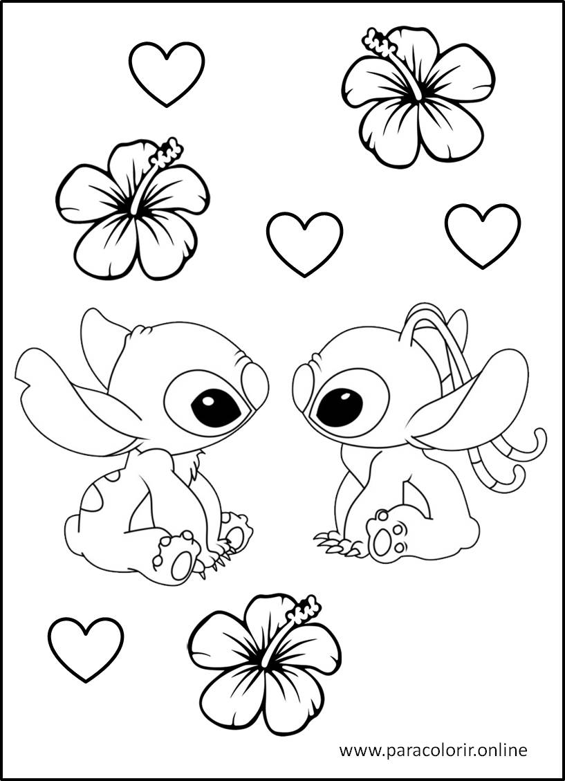Desenhos Lilo e Stitch para imprimir