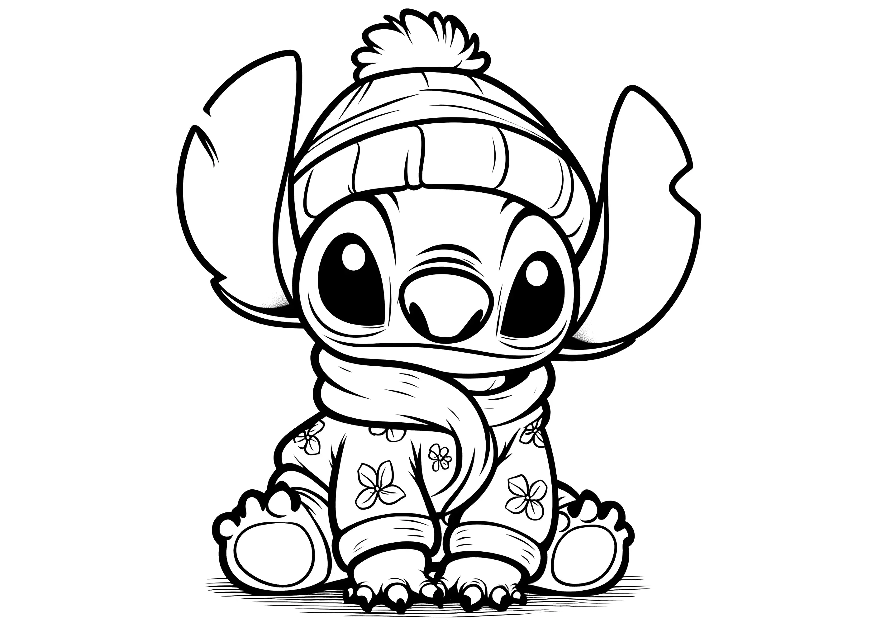 Stitch para colorir