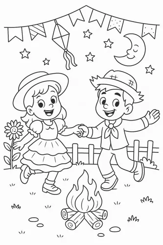 desenhos folclóricos brasileiros para imprimir