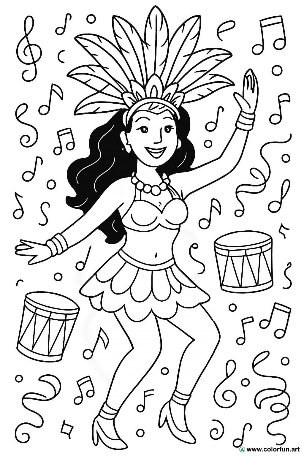 atividades educativas cultura brasileira para colorir