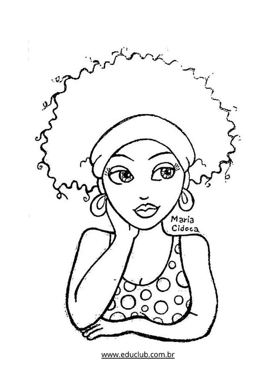 desenhos de povos originários para colorir