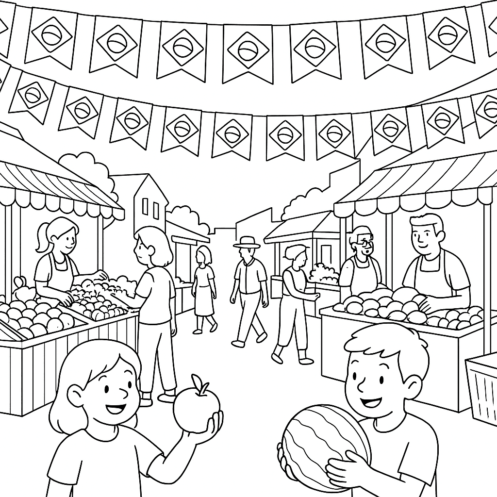 desenhos de festa junina para imprimir