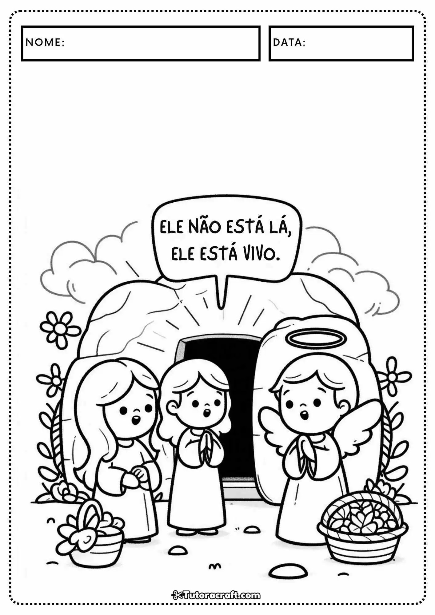 desenhos bíblicos da páscoa para colorir