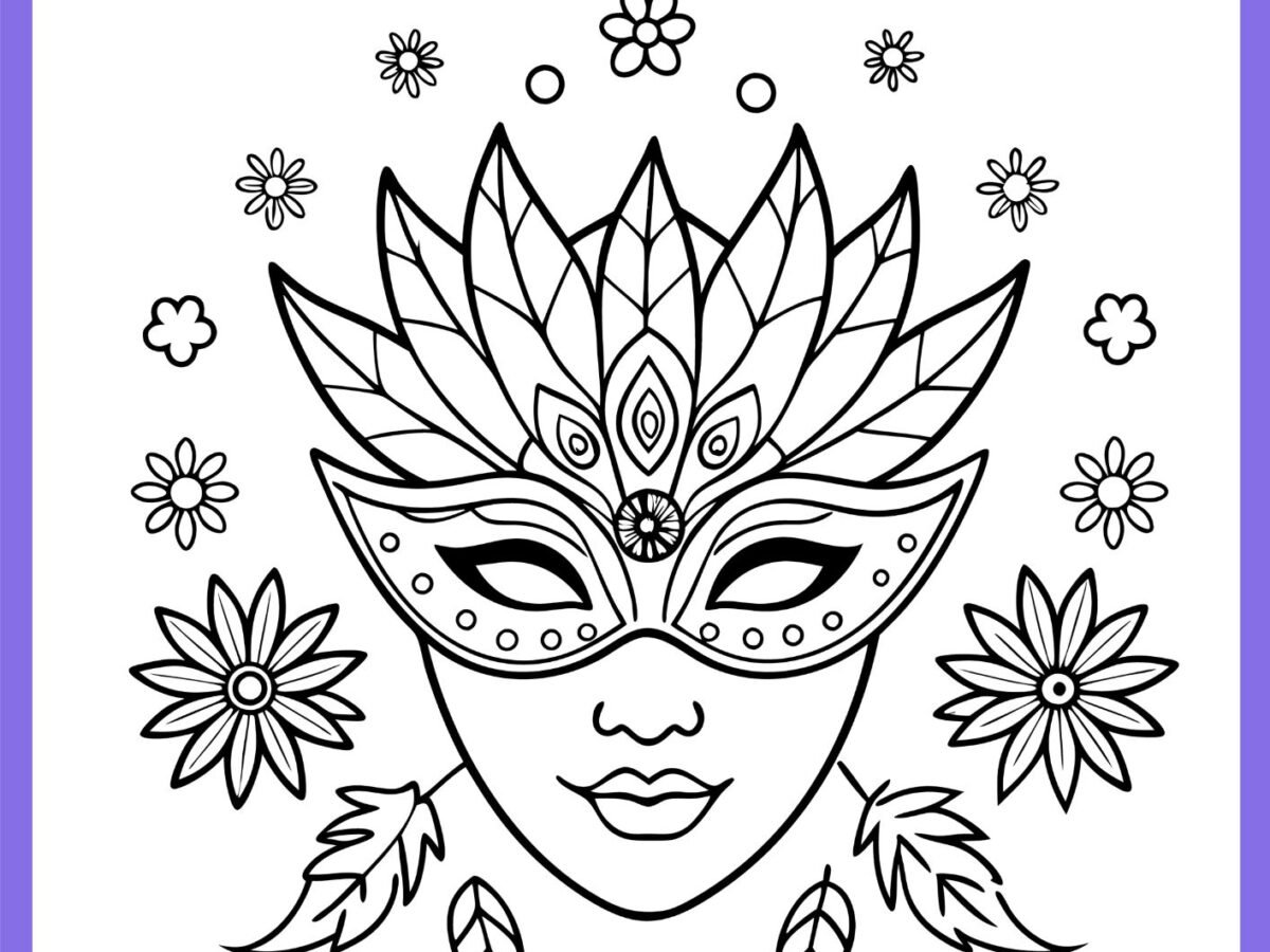 desenho de máscara de carnaval vs confete qual é mais fácil