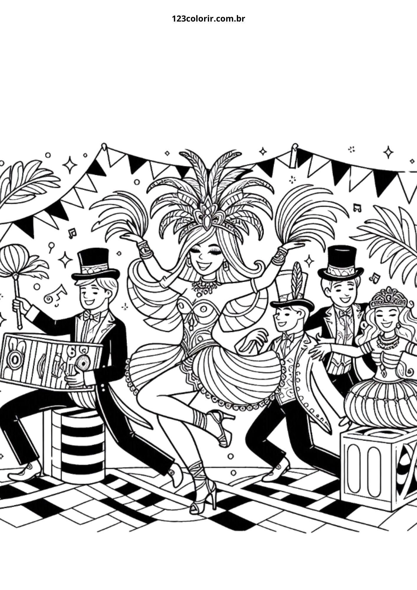 quanto custa material para desenhar enfeites de carnaval