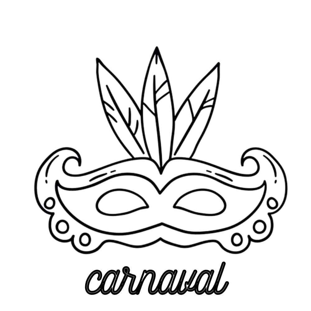 desenhos de carnaval fácil