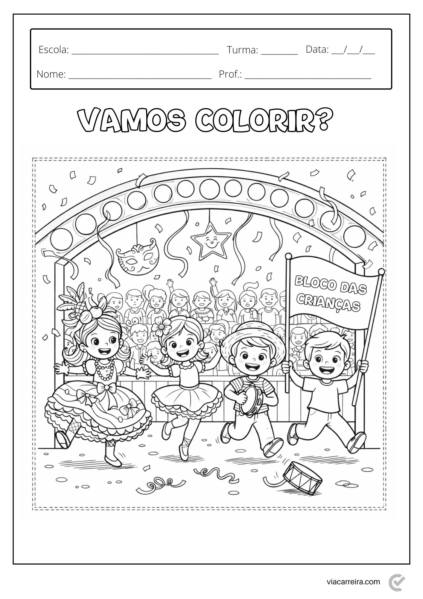 desenhos de frevo para imprimir
