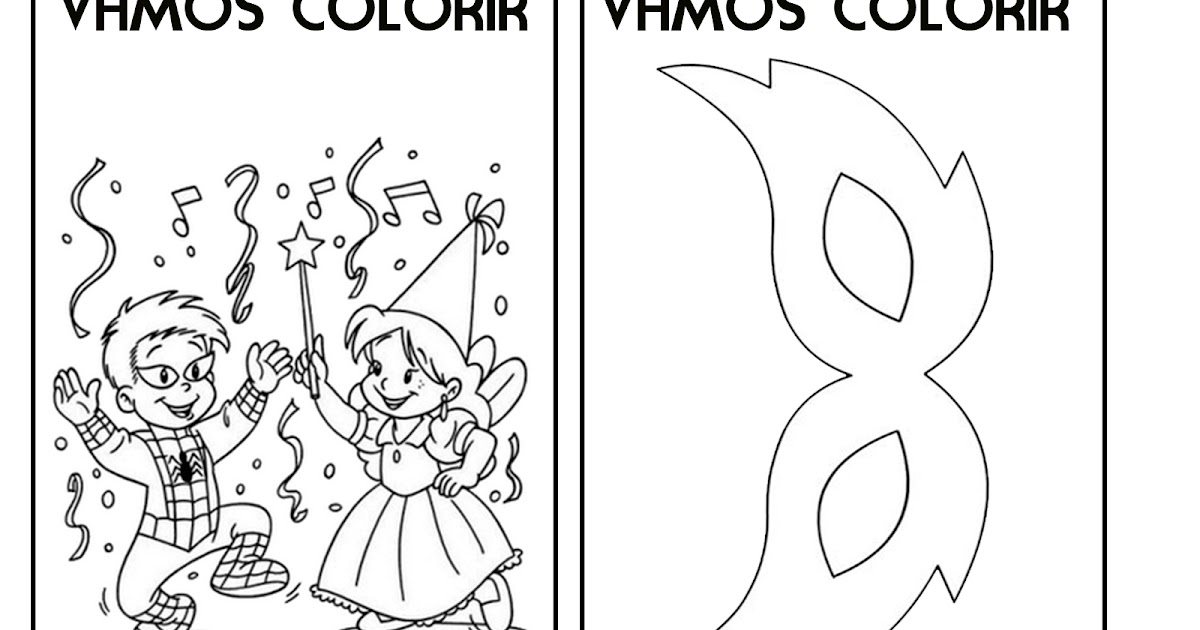 figuras de carnaval para pintar