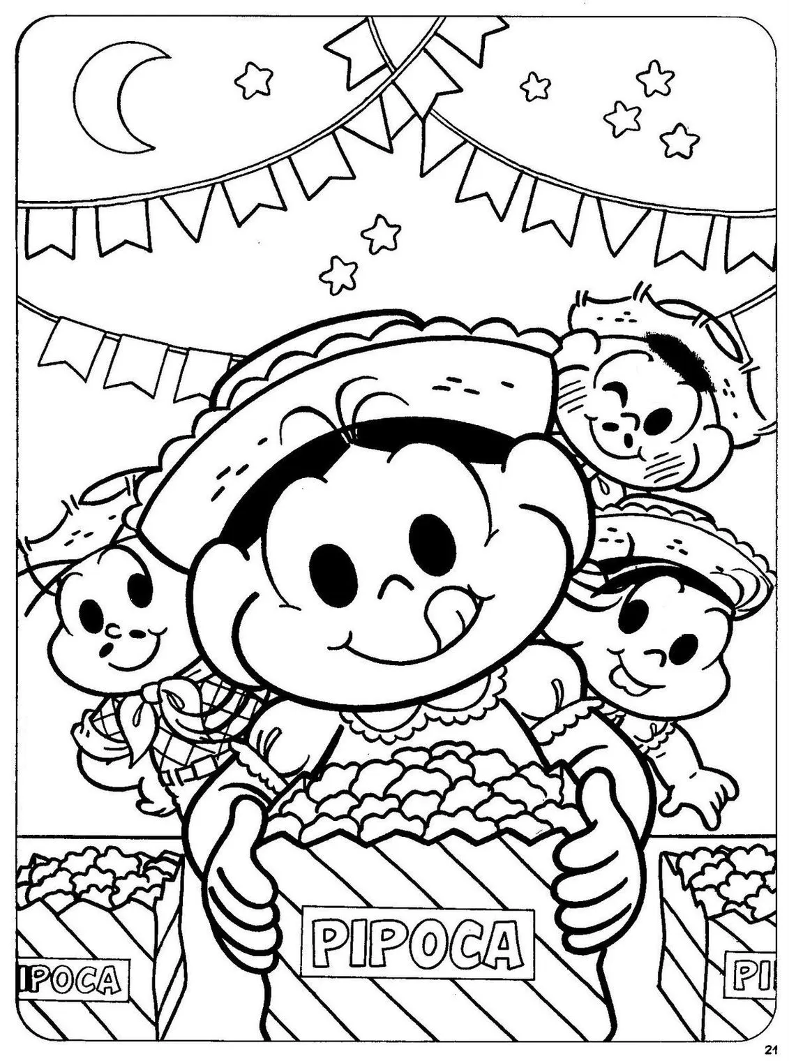 ideias criativas desenho pipoca festa junina