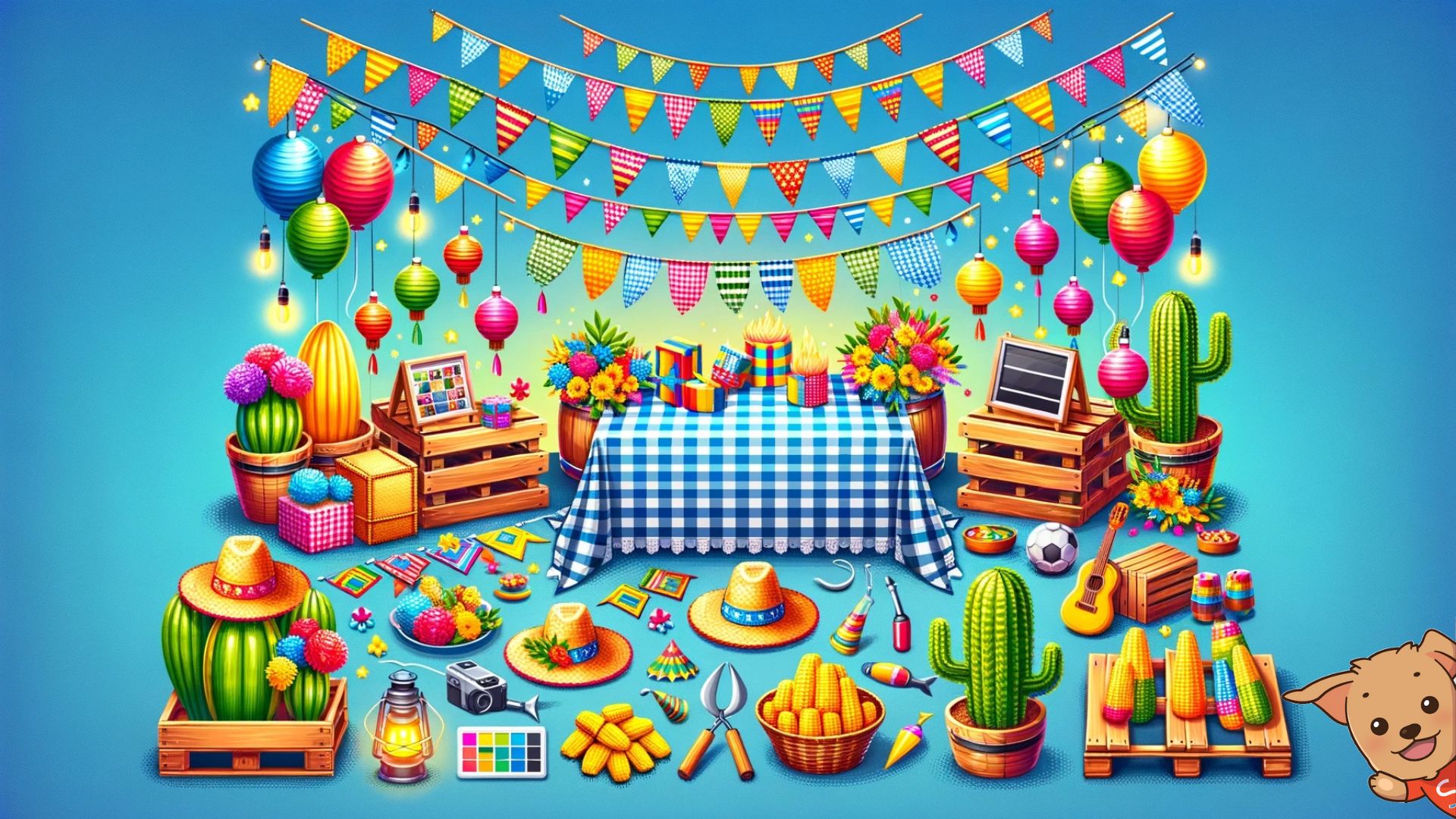 desenhos de festa junina coloridos pipoca