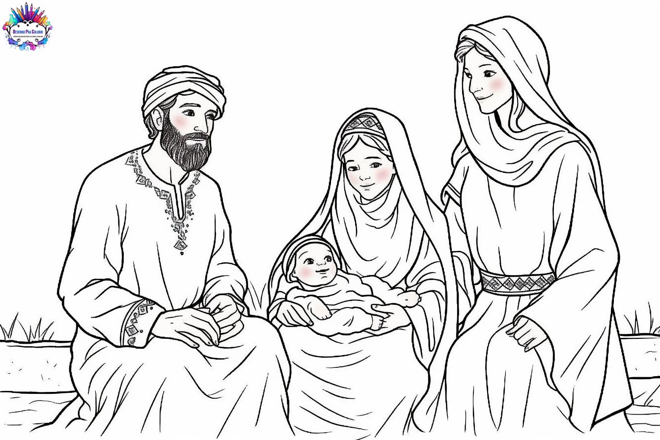 desenhos de jesus e os apóstolos para colorir