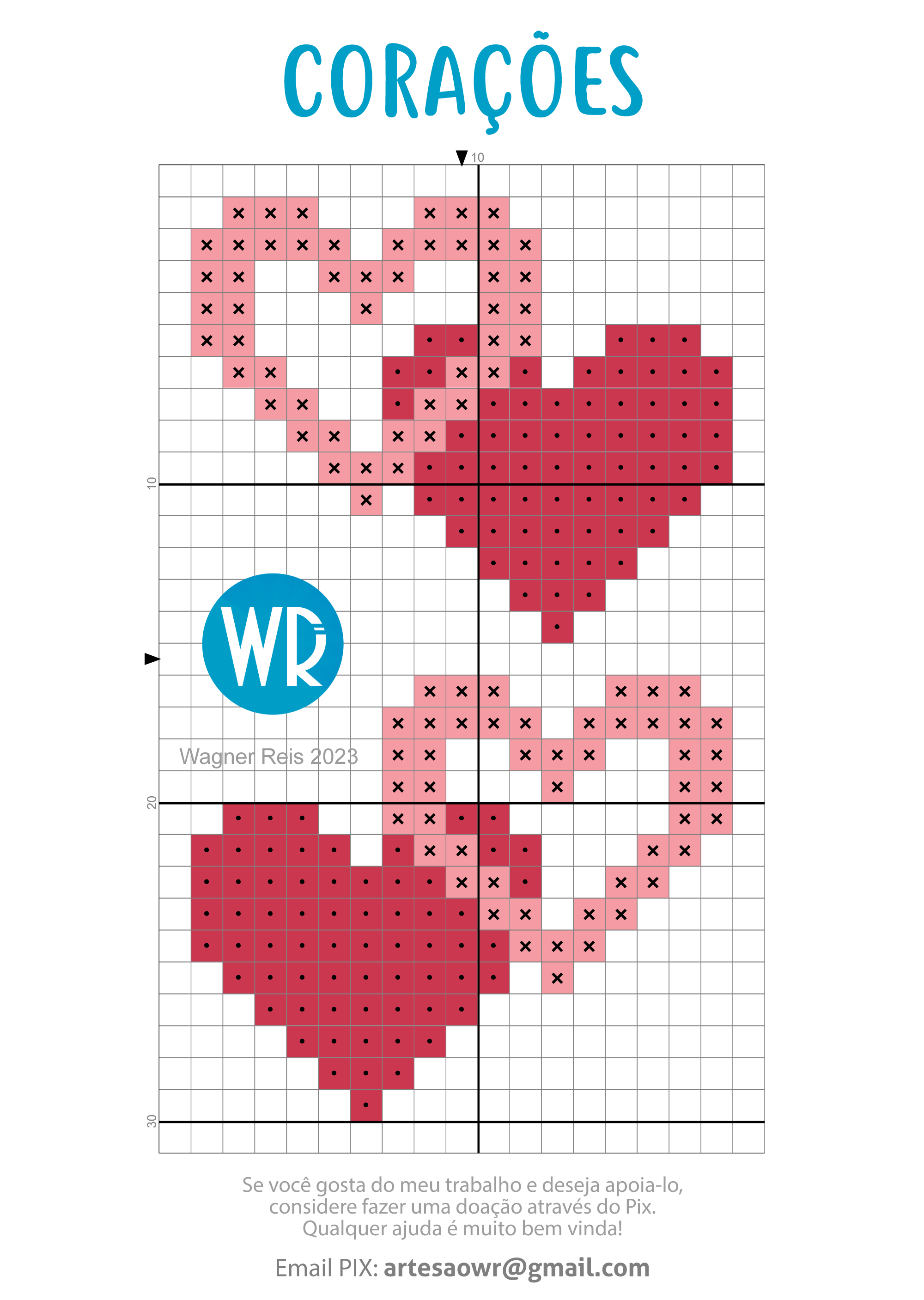 Tutoriais de ponto cruz para iniciantes em toalhinhas.