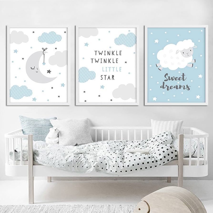 como fazer desenhos para quarto de bebe gastando pouco
