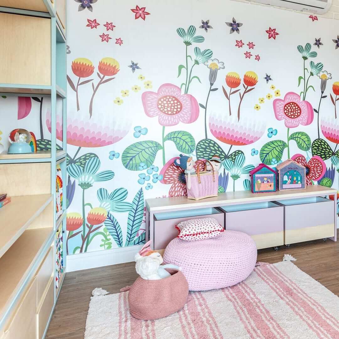 comparativo adesivo de parede versus pintura para quarto de bebe