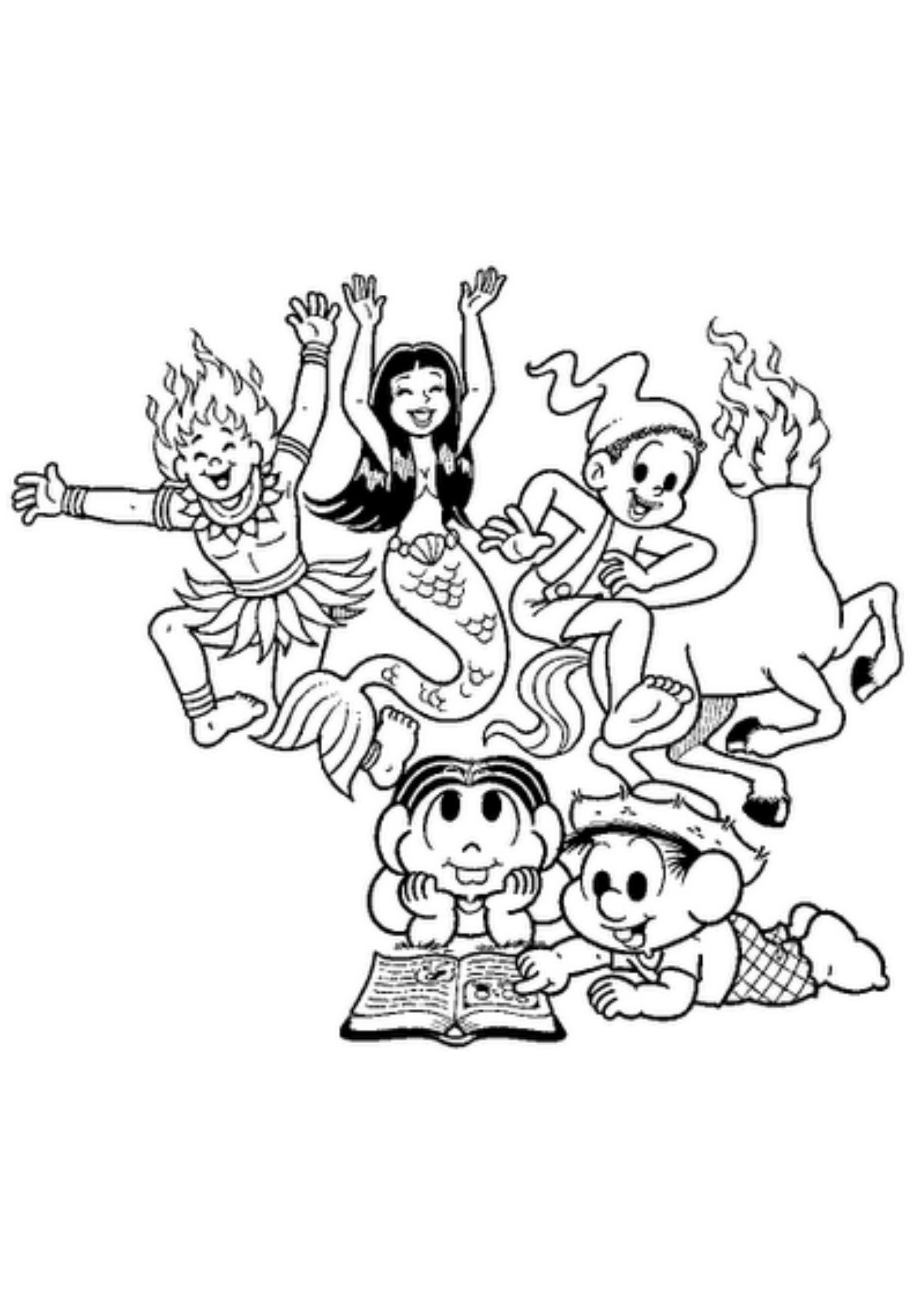 atividades de colorir folclore infantil