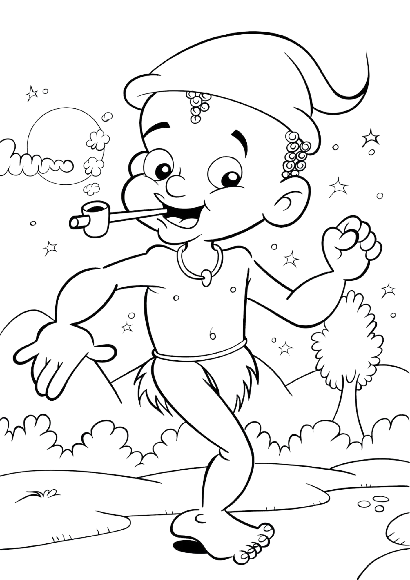 curupira para colorir