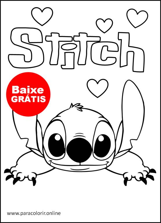 desenhos do stitch para imprimir