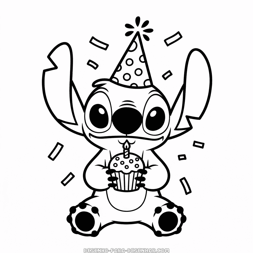 stitch desenho realista