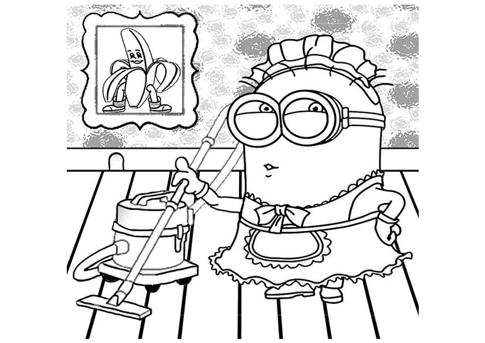 minions para colorir online