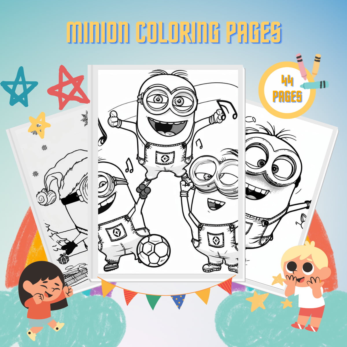 desenhos do bob do minion para colorir