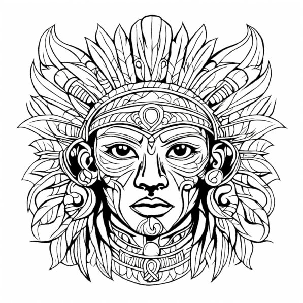 quanto custa comprar desenhos indígenas para colorir