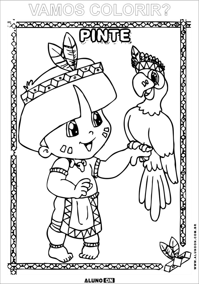 desenhos indígenas para colorir vs desenhos africanos