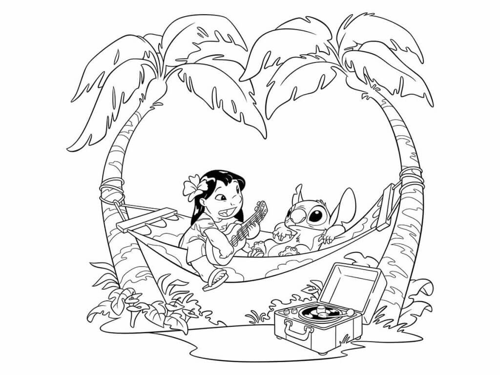 desenhos para colorir e imprimir da lilo e stitch