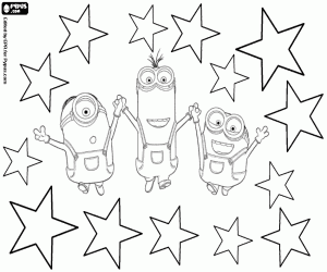 desenhos minions simples para crianças pequenas