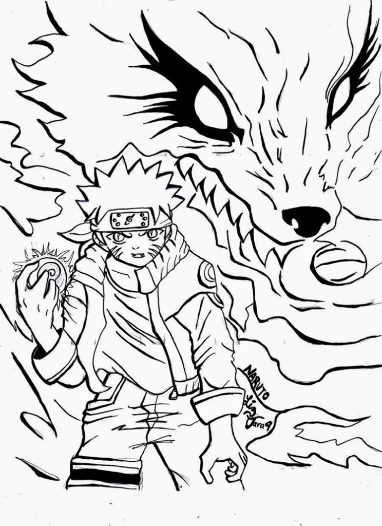 naruto para colorir pdf